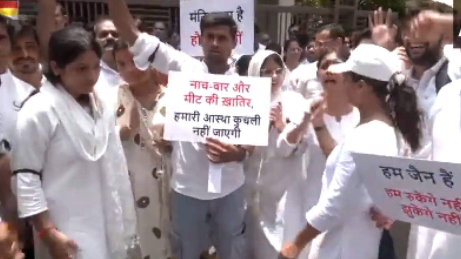 Mumbai Jain Temple Demolished Protest in Vile Parle