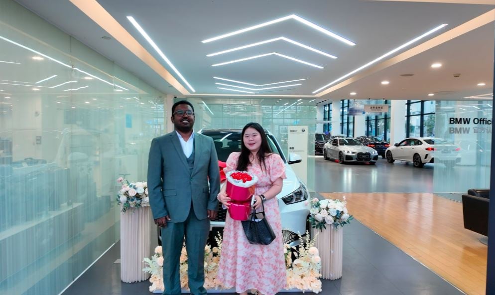 Chinese friend gifts expensive BMW iX1 to Tamil Nadu businessman