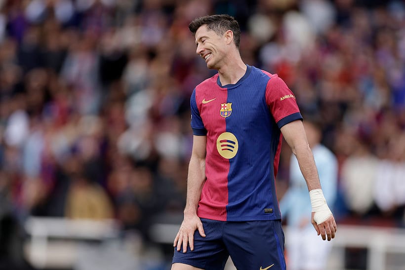 Barcelona hit by major blow as Lewandowski suffers hamstring injury, set to miss CDR final and UCL Semis
