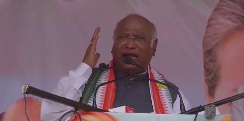 Mallikarjun kharge warns bjp at hubballi congress convention rav