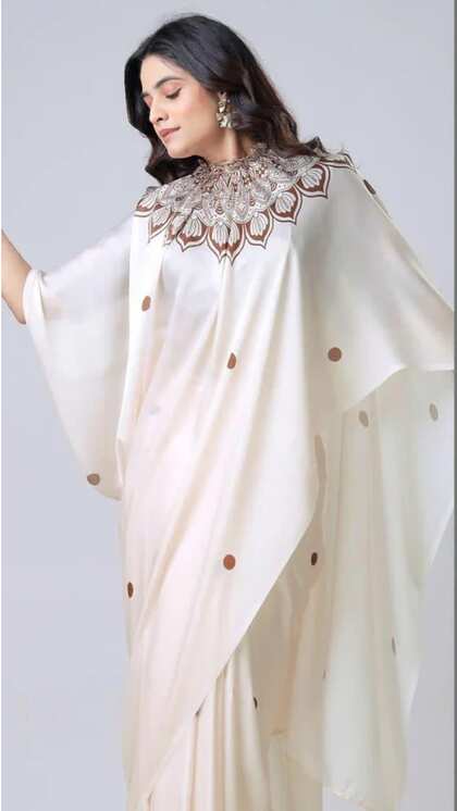 Kaftan Saree Designs: Trendy Styles for a Modern Look 