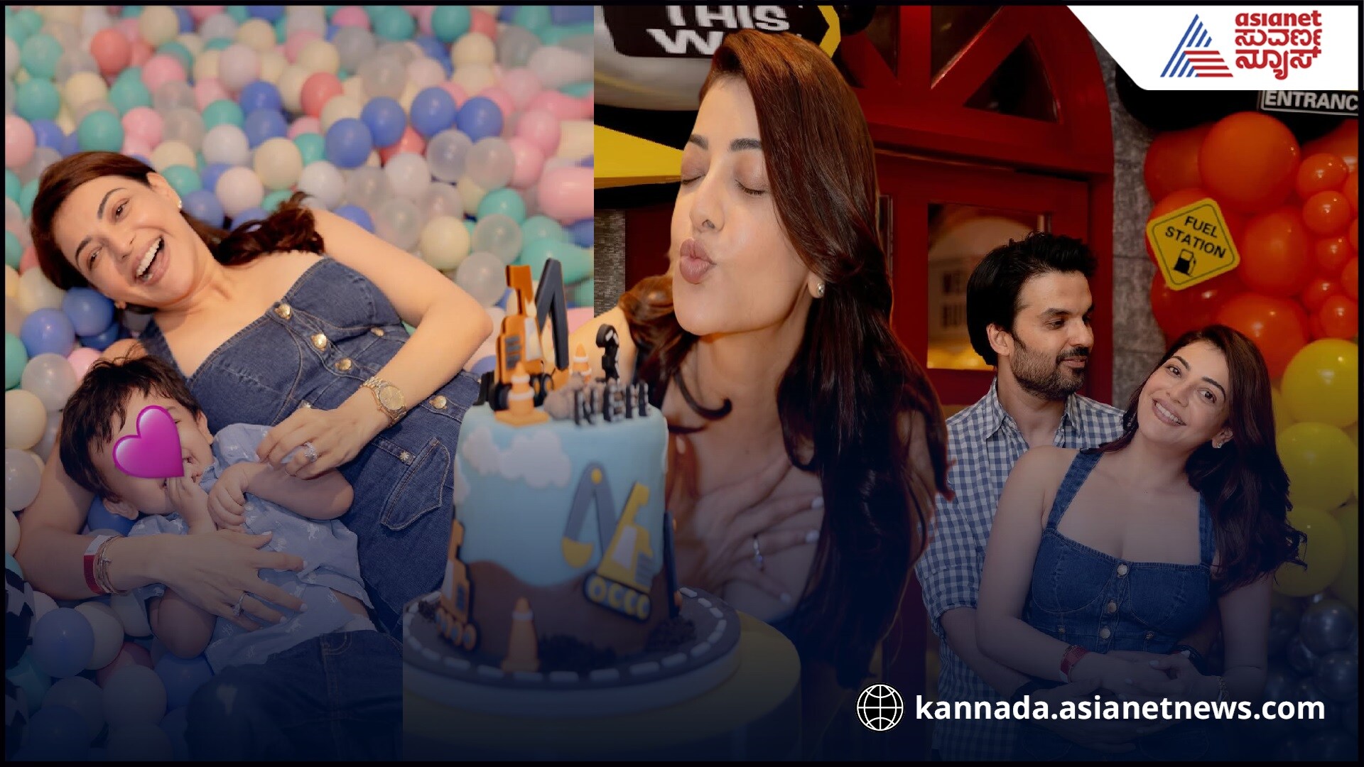 Actress Kajal Agarwal celebrates her sons birthday pav