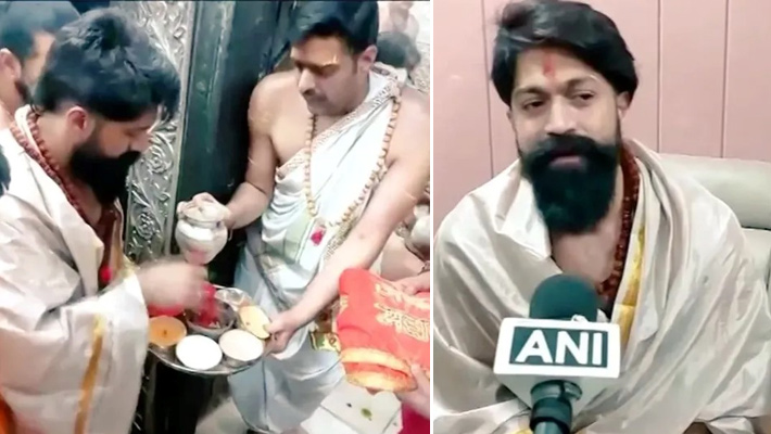 Actor Yash: रॉकिंग स्टार यश ने महाकालेश्वर मंदिर में टेका माथा, जल्द शुरू करेंगे 'रामायण पार्ट 1' की शूटिंग... 3 rocking star yash at mahakaal tample ujjain