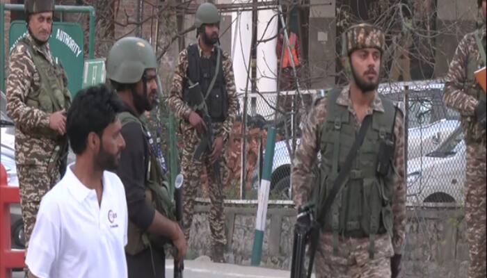 Security forces in Pahalgam