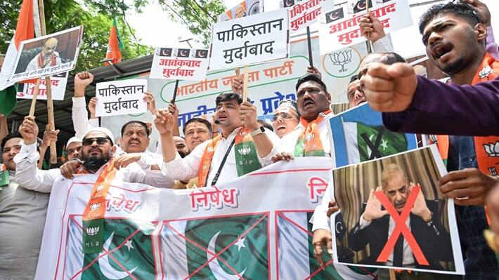 BJP protest over Pahalgam terrorist attack