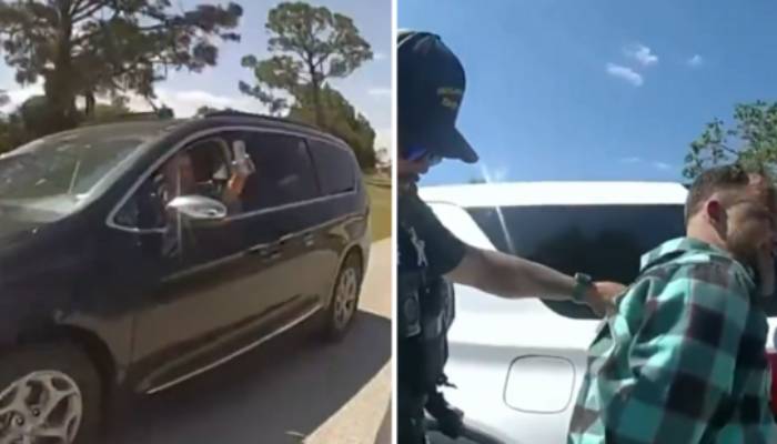 man offering vodka to cops chasing him in Florida 