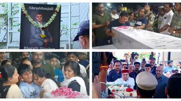 Bharat Bhushan and Manjunath dead bodies reached home who killed pahalgam terrorist attack Bharat Bhushan and Manjunath dead bodies reached home who killed pahalgam terrorist attack