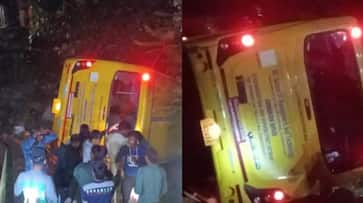 vagamon dc college bus falls into ditch in Pullikanam; several students injured vagamon dc college bus falls into ditch in Pullikanam; several students injured
