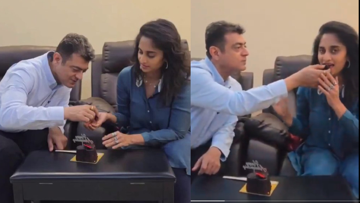 25வது திருமண நாளை சிம்பிளாக கொண்டாடிய அஜித் - ஷாலினி ஜோடி! வைரலாகும் வீடியோ