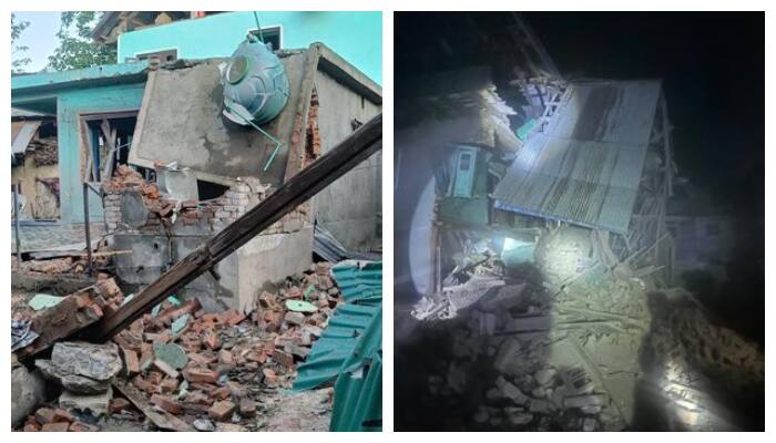 Two Lashkar e Taiba members involved in Pahalgam terror attack destroyed in blast watch video bsm