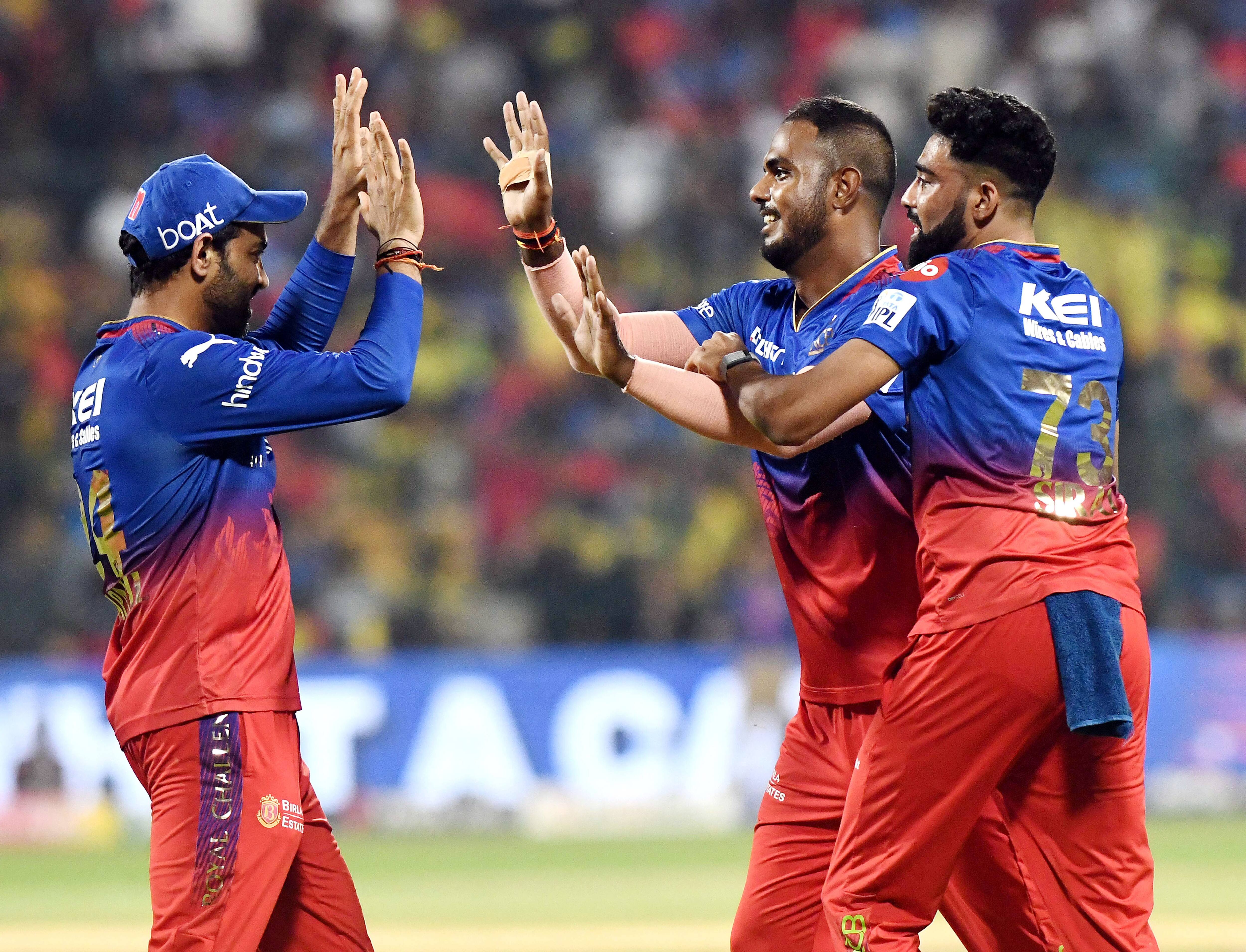 Chennai Super Kings and Royal Challengers Bengaluru