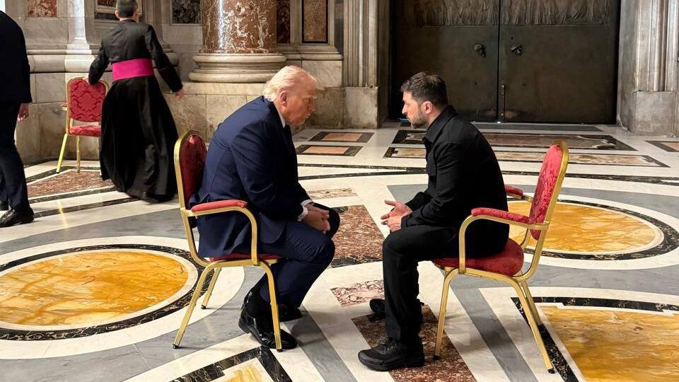 Trump Zelensky meeting at Rome