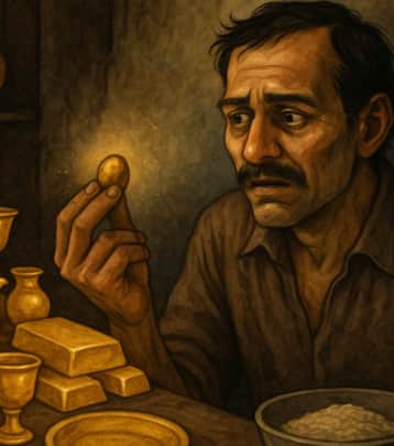 A Greedy Mans Golden Curse Moral Story 