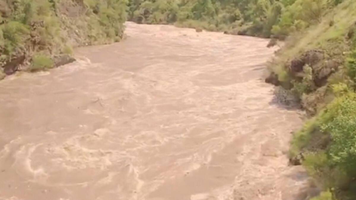 Sudden Surge in Jhelum River