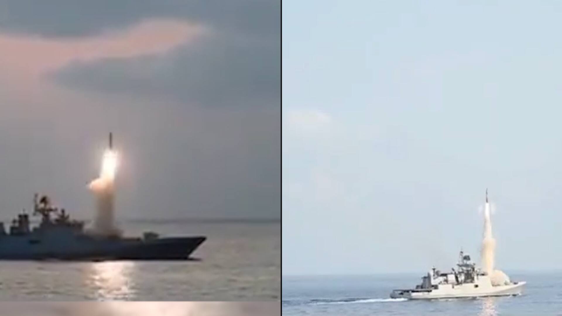 Indian Navy Warships Conduct Anti Ship Missile Firings in Arabian Sea | WATCH 