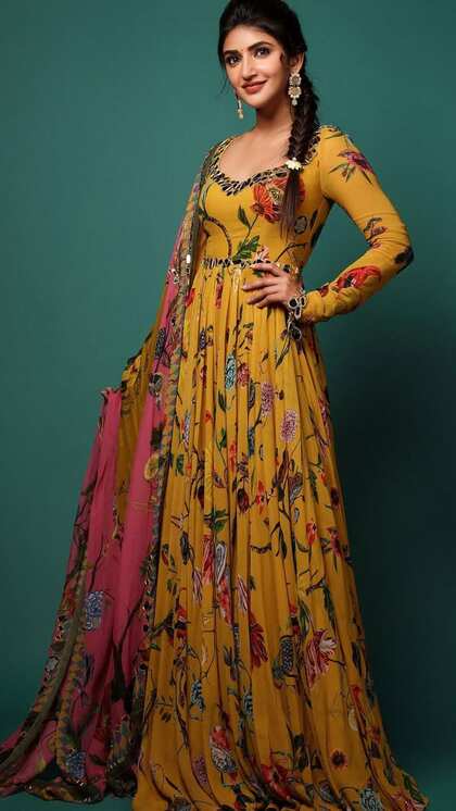 Braided Hairstyle with Salwar Suit