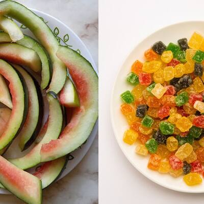 How to make tutti frutti at home using watermelon rind