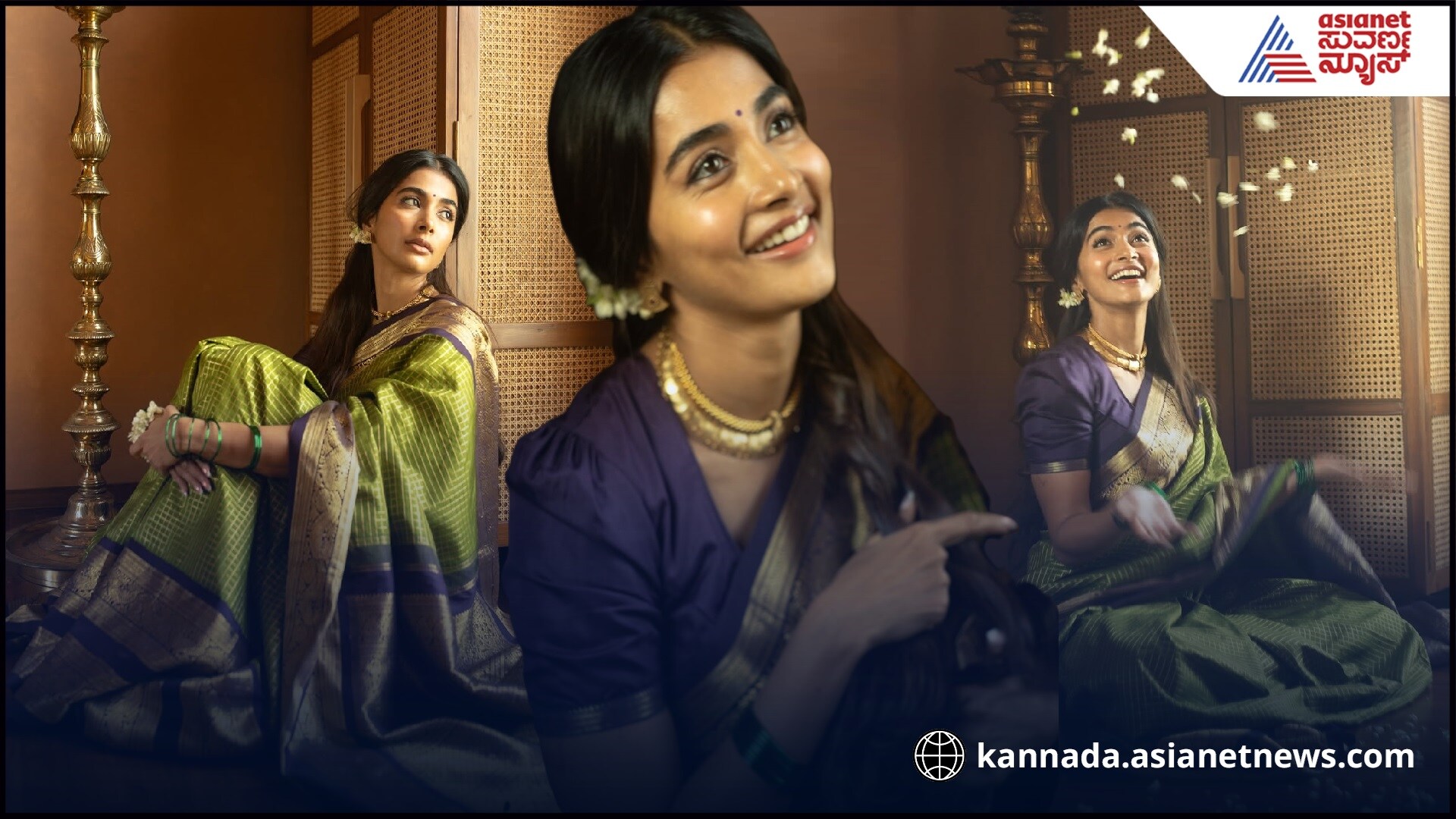 Actress Pooja Hegde wore her gran mothers 70 year old saree pav