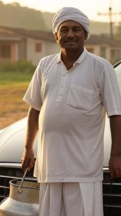 బ్యాంక్ ఉద్యోగం వదిలి పాల వ్యాపారం