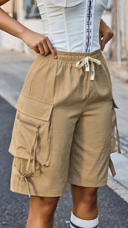 Khaki Bermuda Shorts