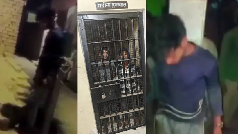 bareilly boy tied to pole beaten by villagers for meeting lover faridpur viral video