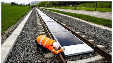 Switzerland Railways launches solar panels on railway tracks Switzerland Railways launches solar panels on railway tracks