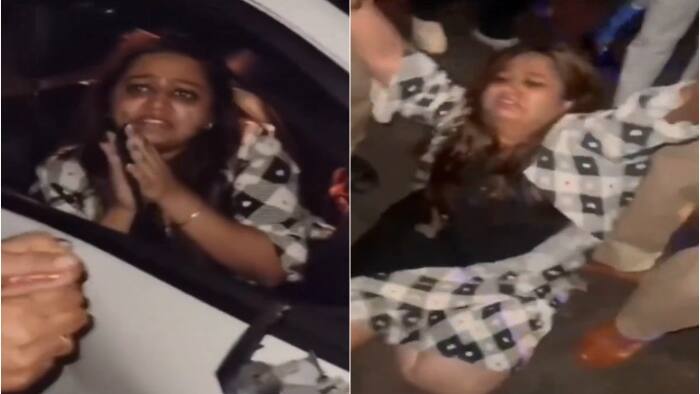 Drunk Jaipur woman