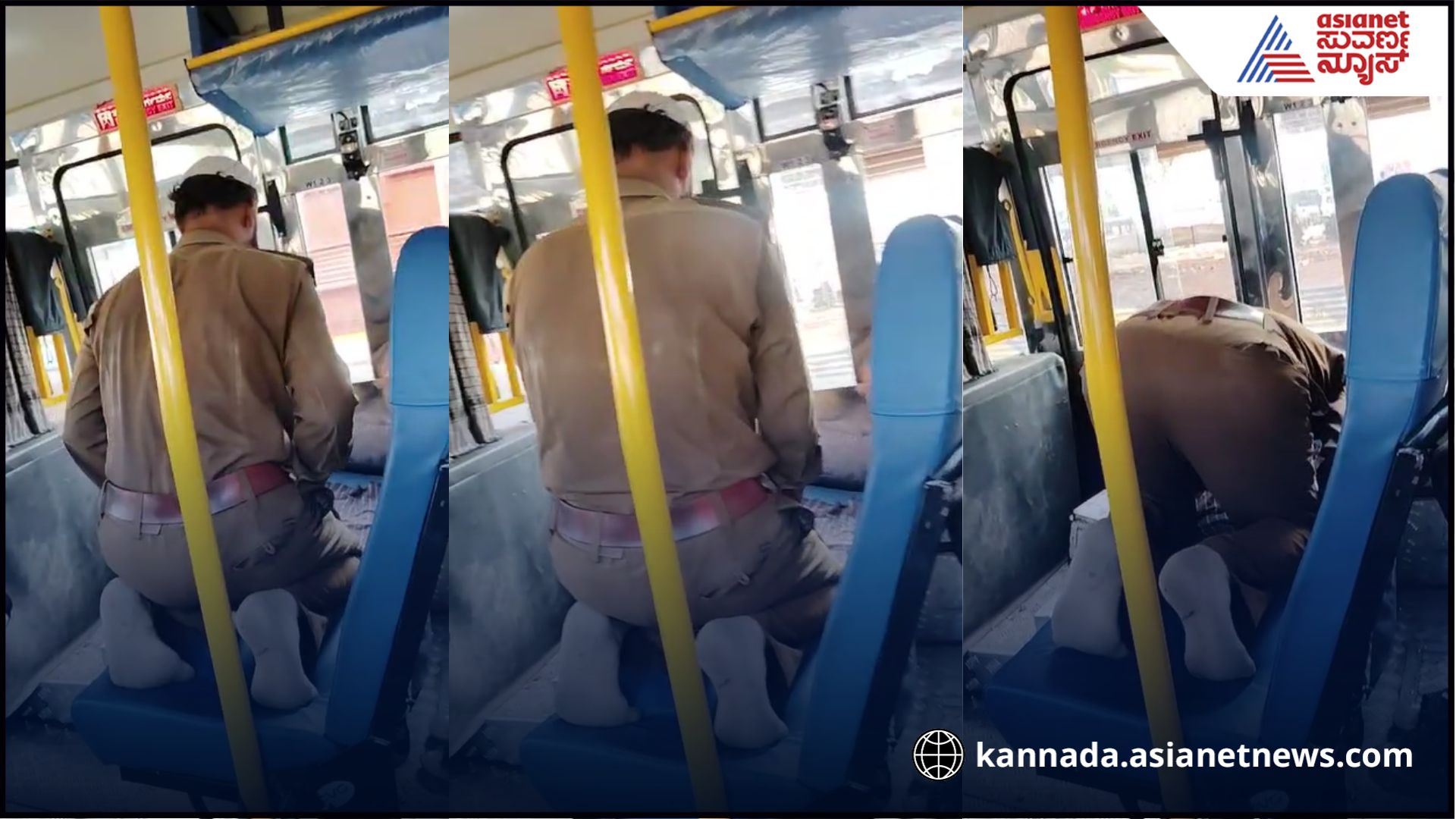 Haveri-KSRTC-driver-namaz-inside-bus-video-viral-sat