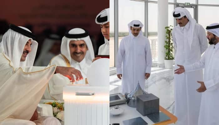 qatar amir inaugurates two solar power plants 