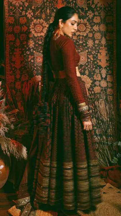 Sobhita Dhulipala beautiful embellished lehenga's