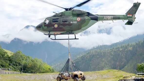 HAL's ALH Dhruv helicopters