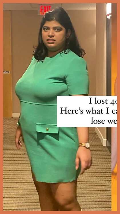 Woman Achieves Weight Loss Through Calorie Control