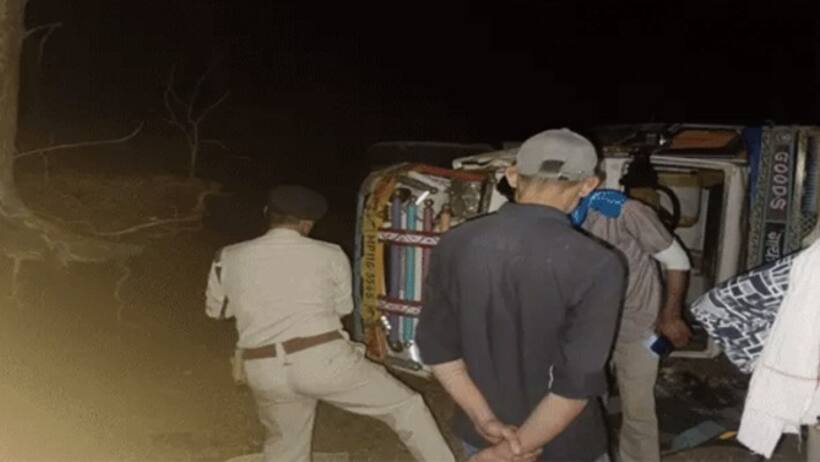  ట్రక్కు ట్రెయిలర్ ఢీ: 13 మంది మృతి