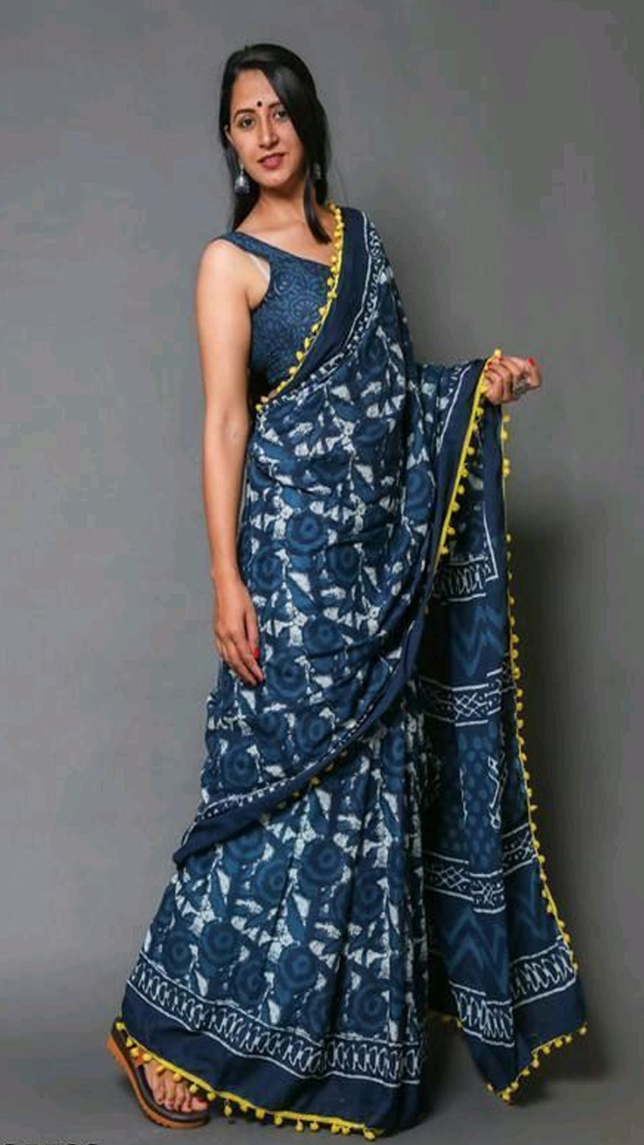 Summer Cool Printed  Saree SE01 main image 1