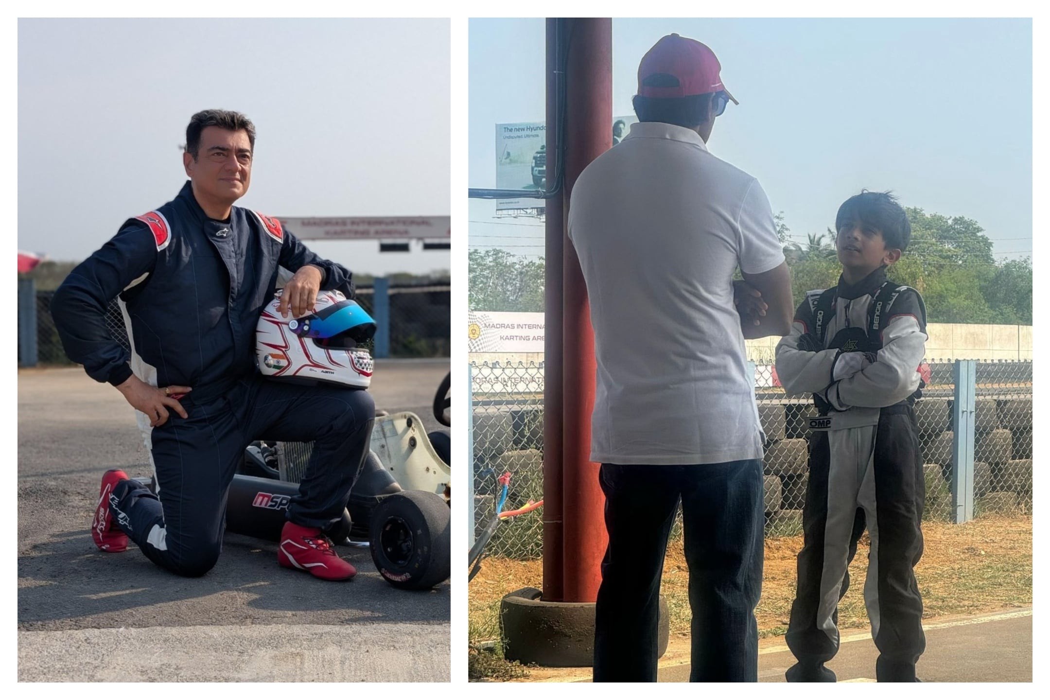 Ajith Kumar Son Advik Racing Training With Naren Karthikeyan