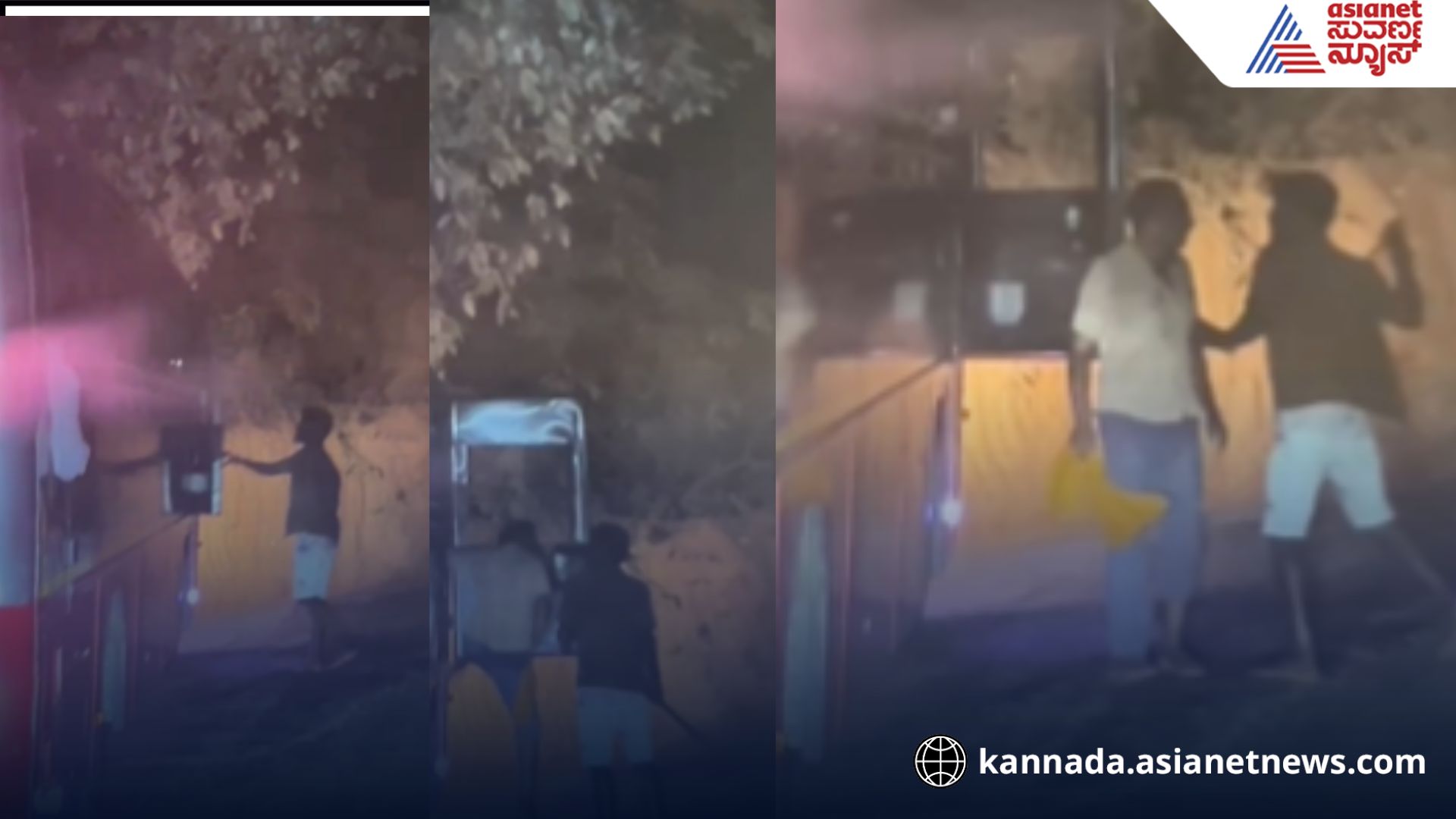 Rowdy Prashanth threatened a government bus driver with a machete rav