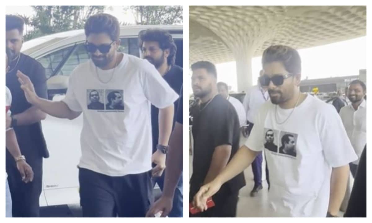 Allu Arjun Ignores Fan Airport Video Goes Viral in telugu jms