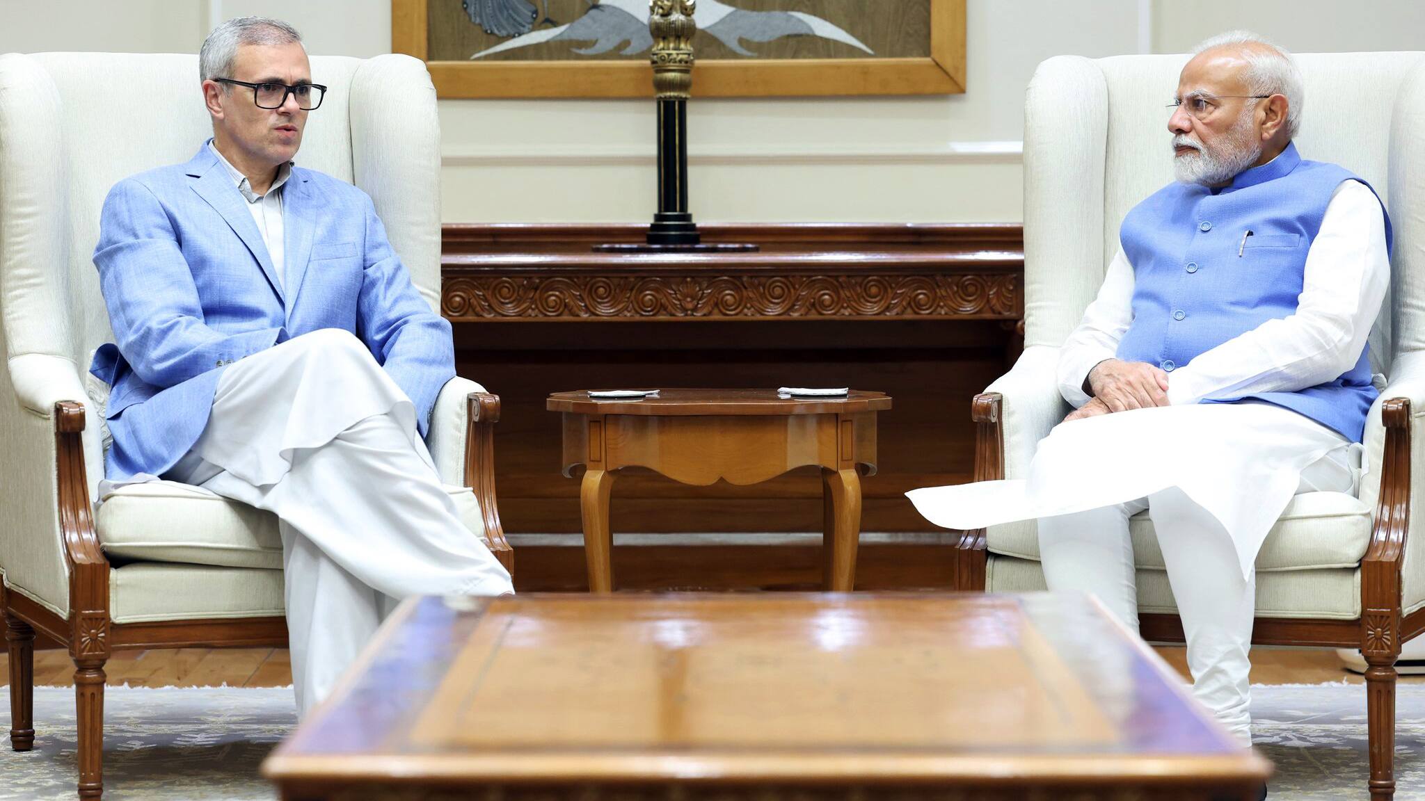 Omar Abdullah met PM Modi
