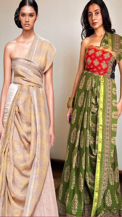 Saree drape