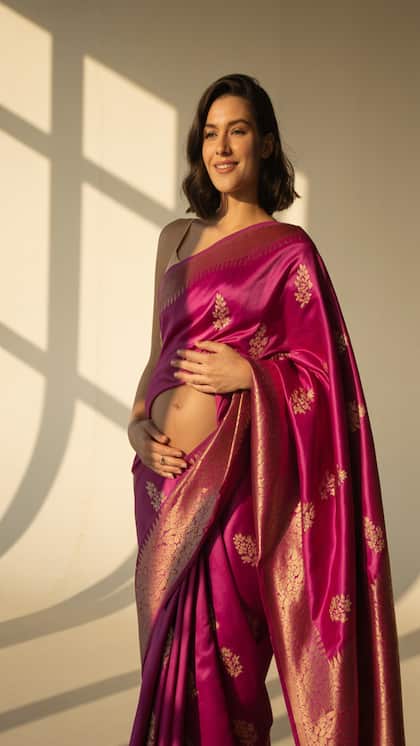 5 Saree Styling Tips To Hide Belly Fat While Wearing a Saree