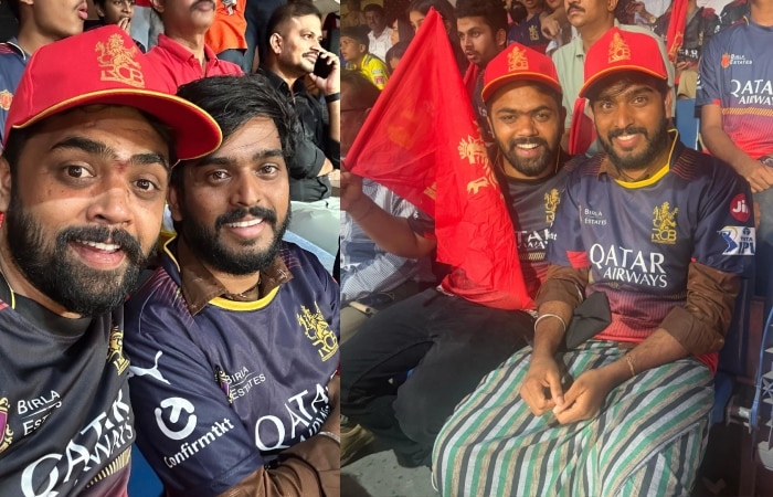 bigg boss kannada dhanaraj and hanumanth watch rcb and csk match