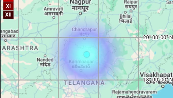Telangana Earthquake: 3.8 Magnitude Tremor Jolts Karimnagar, Adilabad in telugu akp