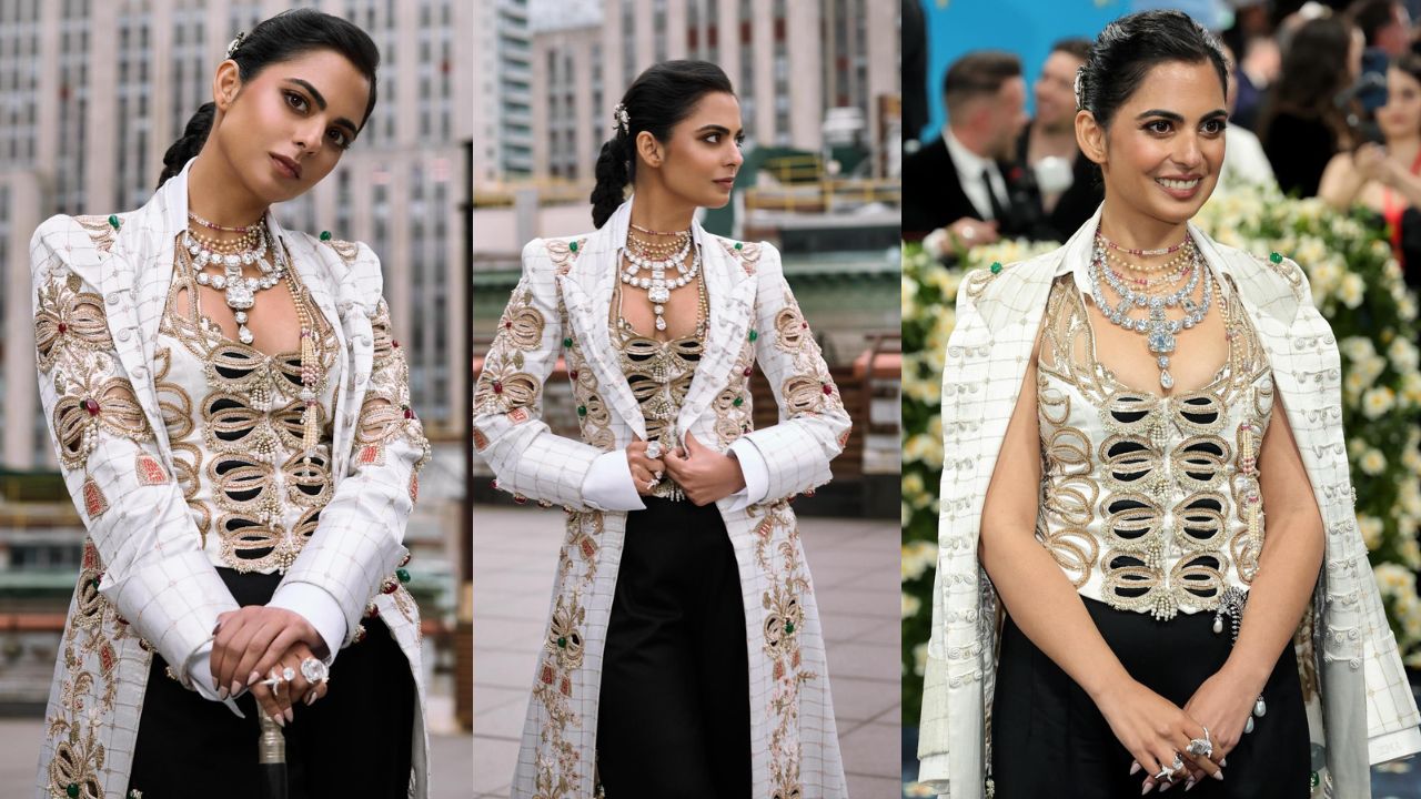 Isha Ambani revealing she wore mom Nita Ambani s jaw dropping diamonds to Met Gala
