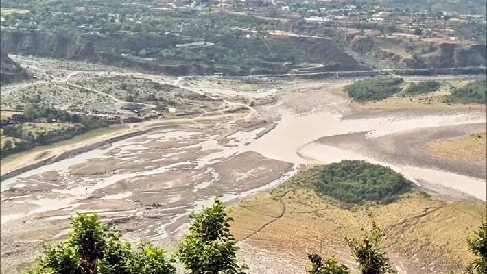 Chenab run dry