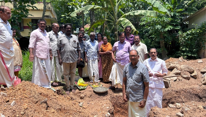 NSS Kuwait 'Sneha Veedu' project, foundation stone laying ceremony of sixth house held