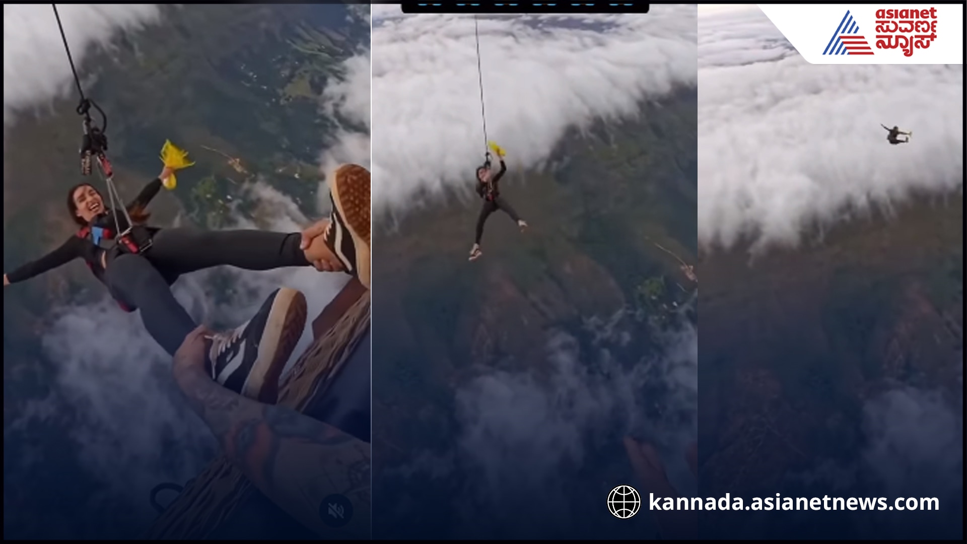 Paragliding shocking video of woman gone viral suc 