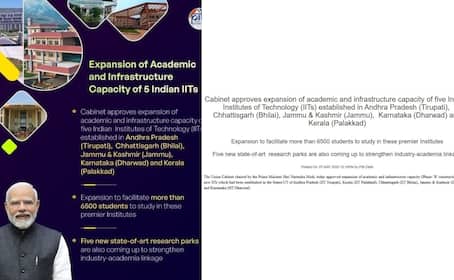 Expansion of 5 IITs in the country including Dharwad Union Minister Pralhad Joshi informed rav