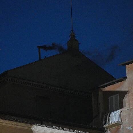 No Pope yet: Black smoke signals no decision on first day of papal conclave (WATCH)