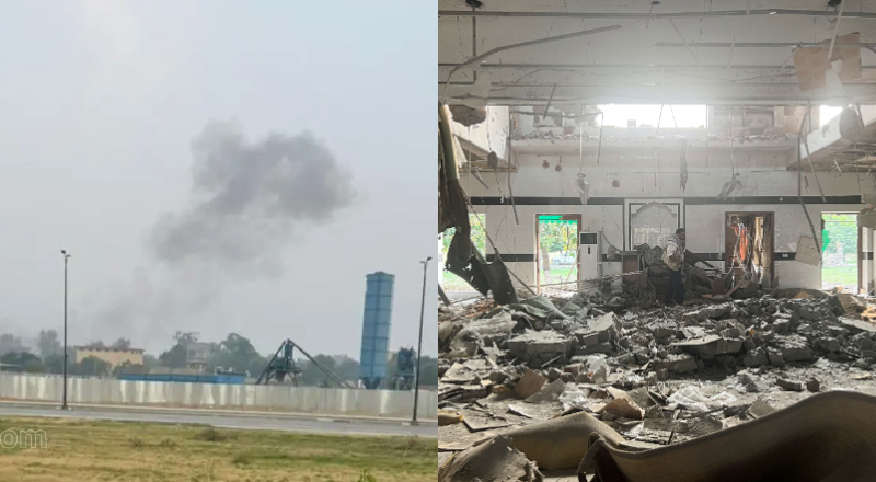 பாகிஸ்தானில் ஓயாத குண்டு வெடிப்பு சத்தம்! லாகூர் விமான நிலையம் அருகே பரபரப்பு