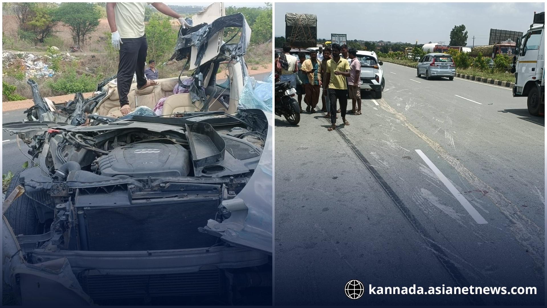 Tragic Road Accident in Haveri many dead on the Spot gow